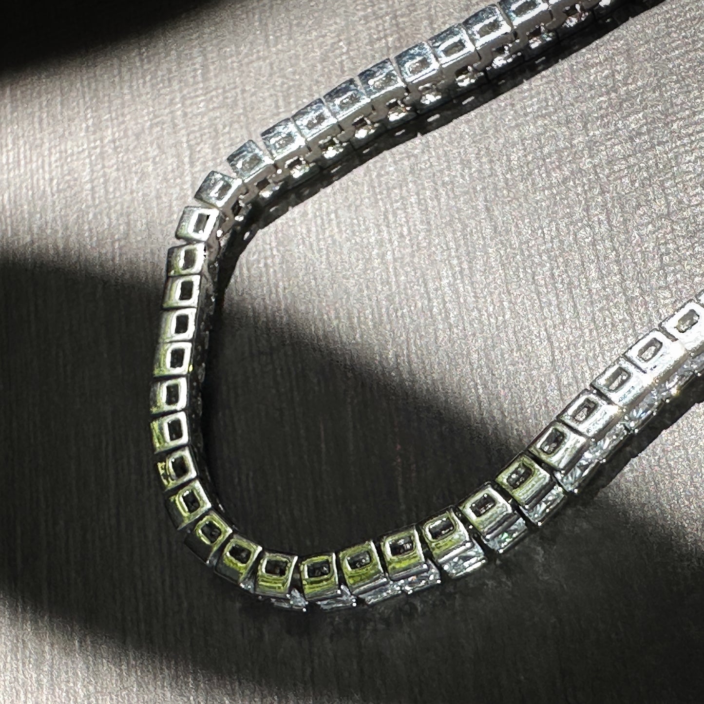 Elegant Princess Cut Double-Clasp Tennis Bracelet