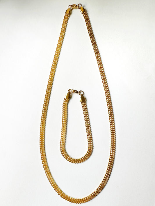 Sedusa Chain Necklace & Bracelet Set