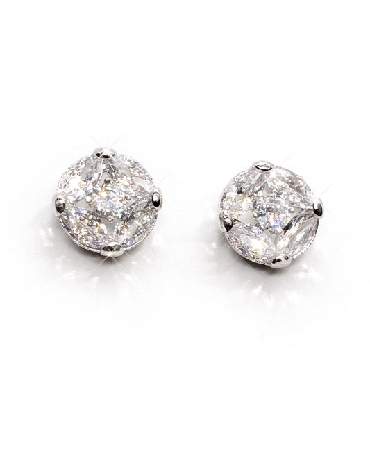 Classic Marquise Illusion Stud Earrings | 9mm | Premium Zirconia