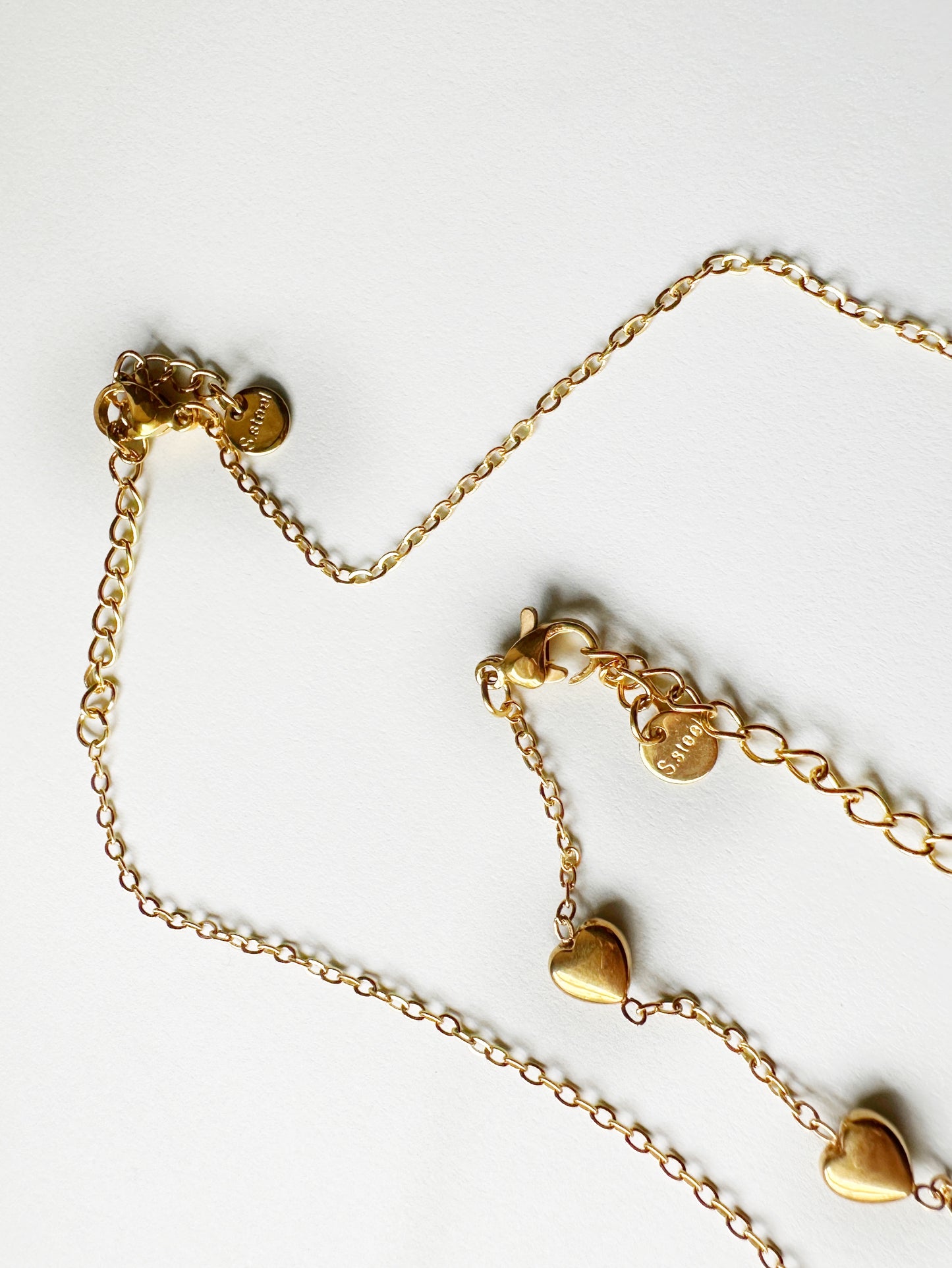 Floating Hearts Necklace & Bracelet Set
