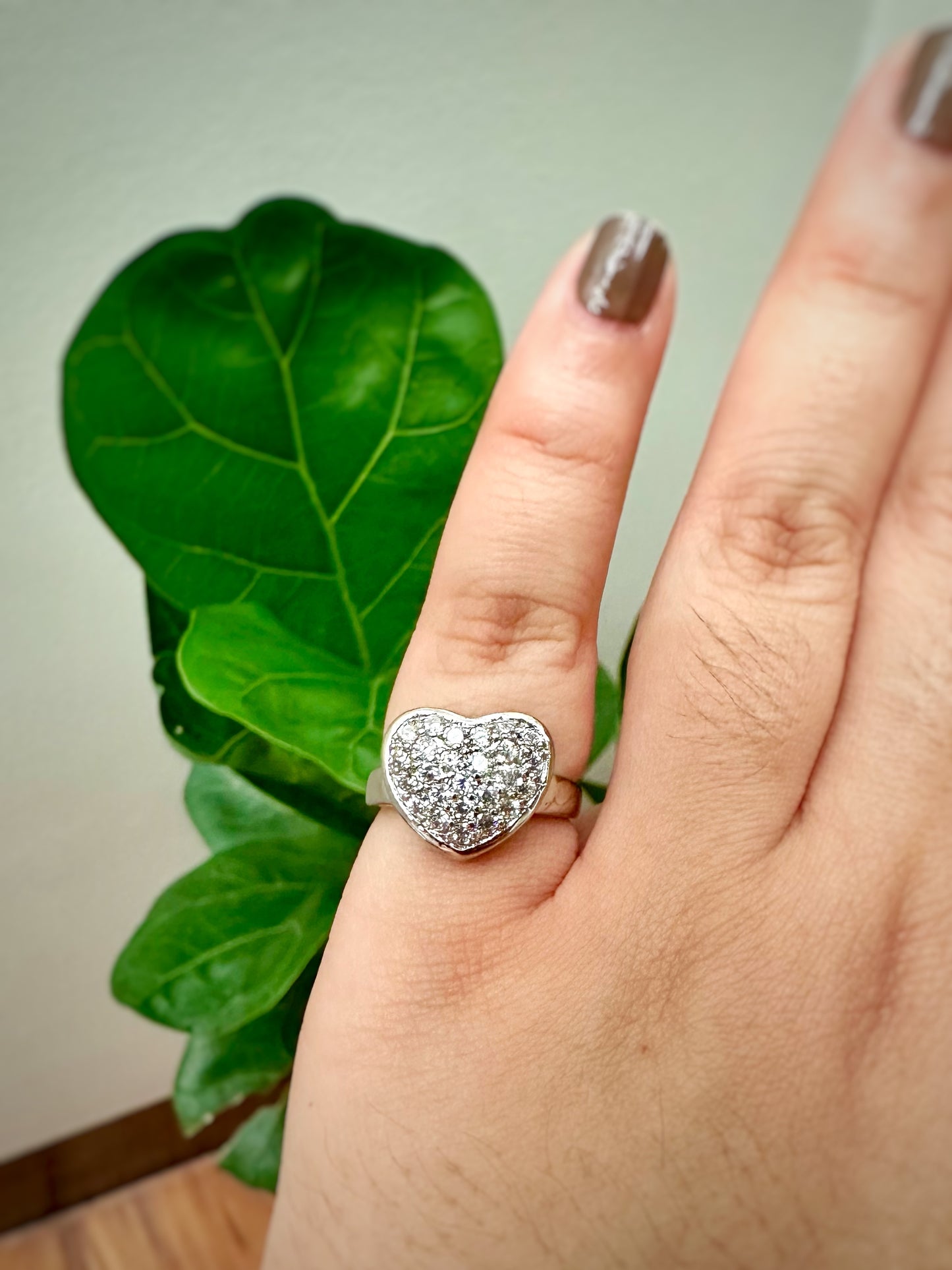 Chunky Heart Statement Ring