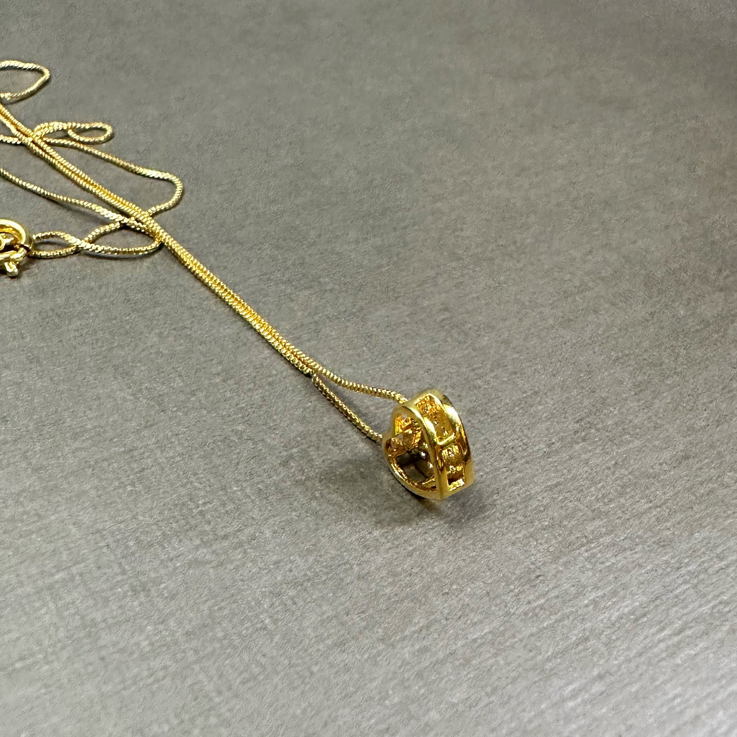 Mini Heart with Micro CZ Stones Necklace