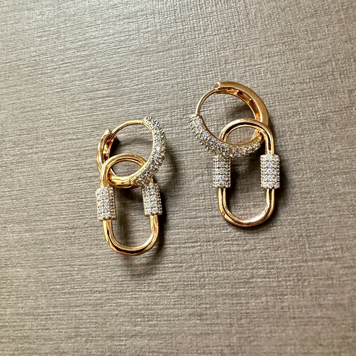 Detachable Carabiner Link Earrings