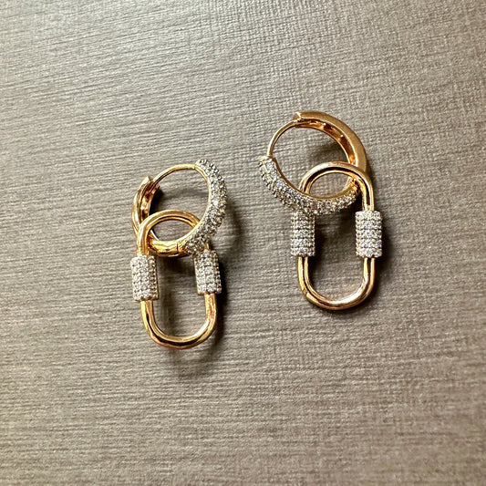 Detachable Carabiner Link Earrings