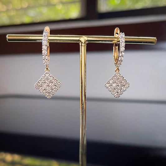 Royal Drop Earrings in Two-Tone