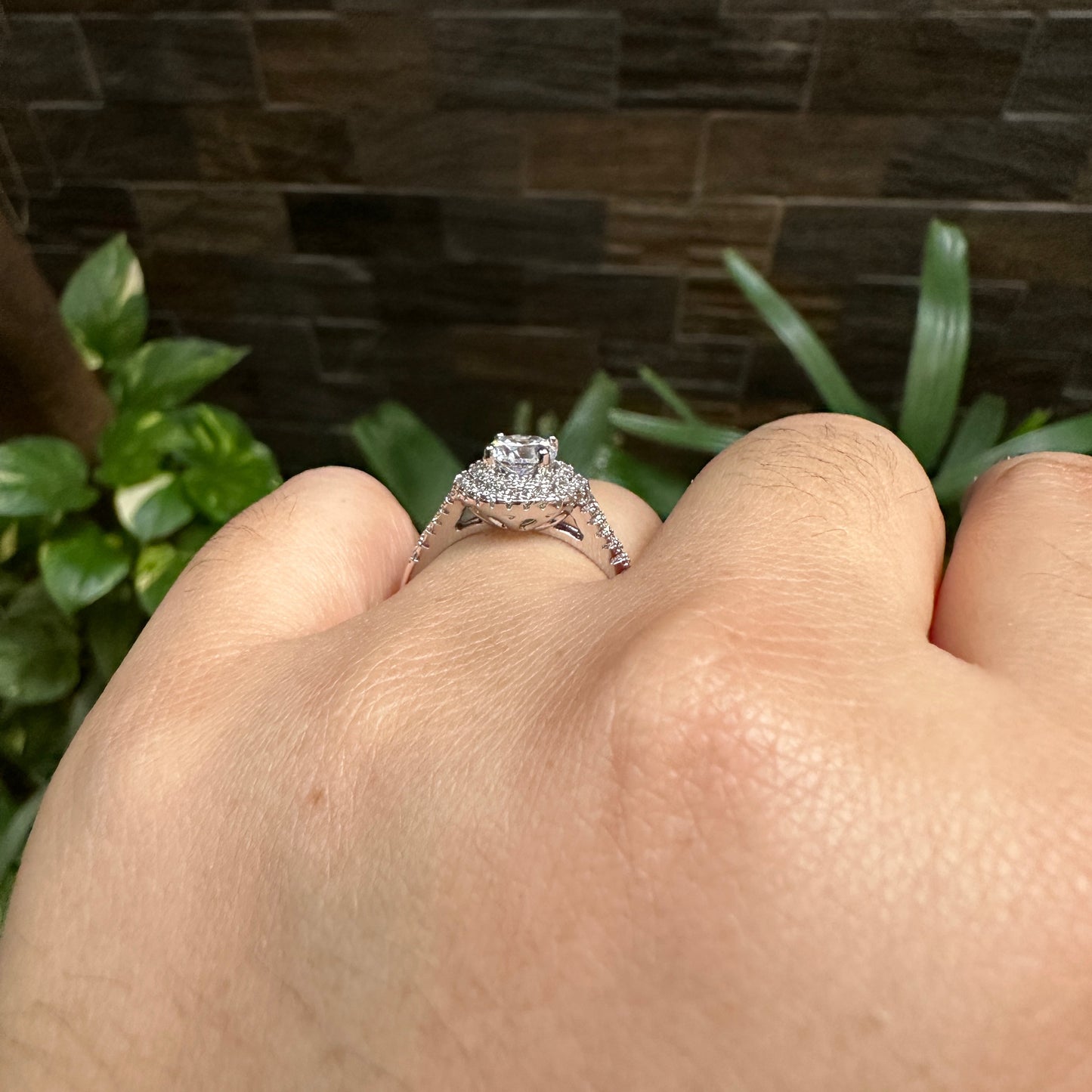 Classic Round Cut Earrings & Ring Set