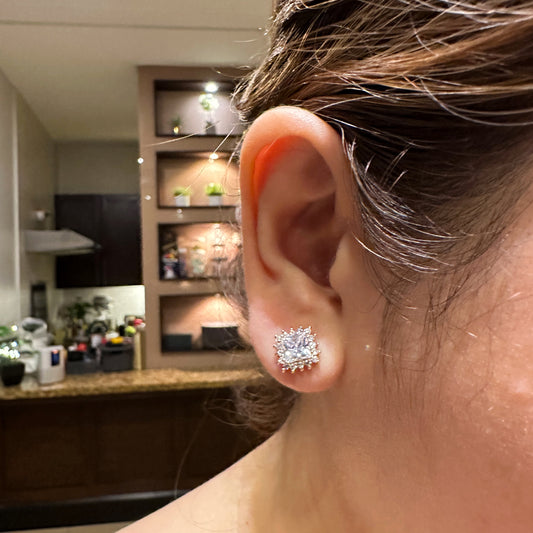 Radiant as the Sun Princess Cut Earrings
