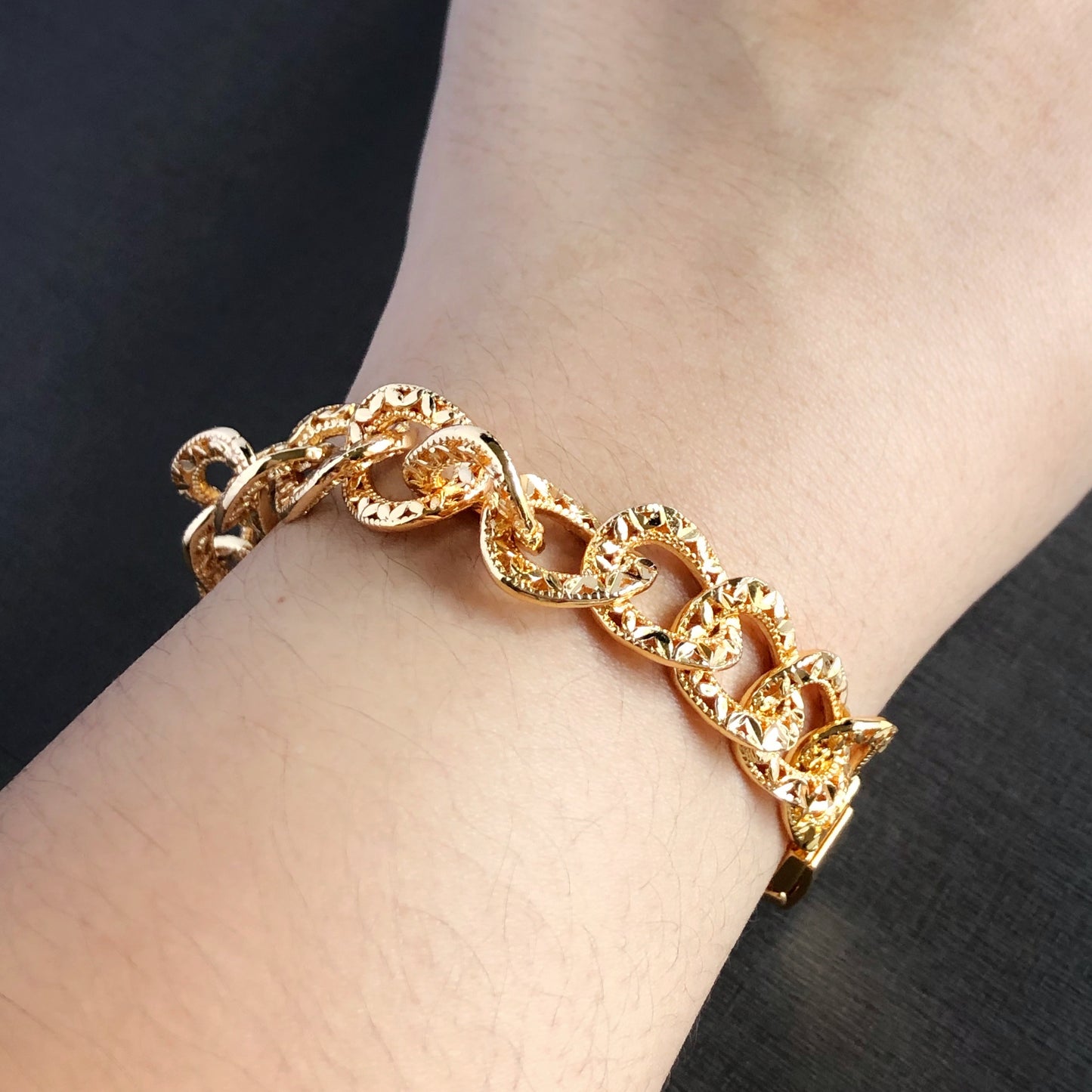 Havana Curling Chain Bracelet
