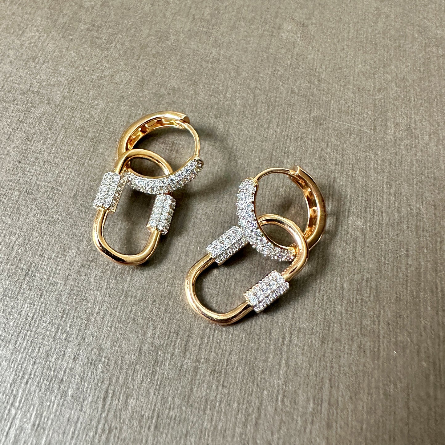 Detachable Carabiner Link Earrings