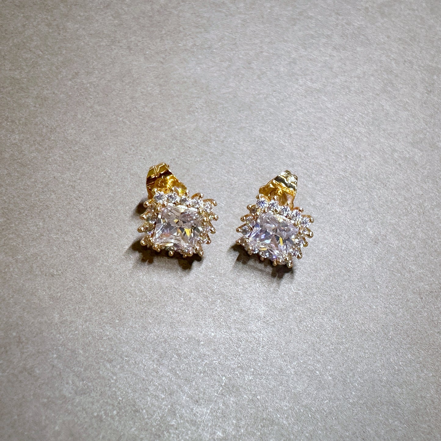 Radiant as the Sun Princess Cut Earrings