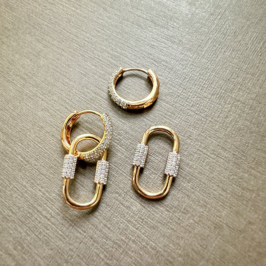 Detachable Carabiner Link Earrings