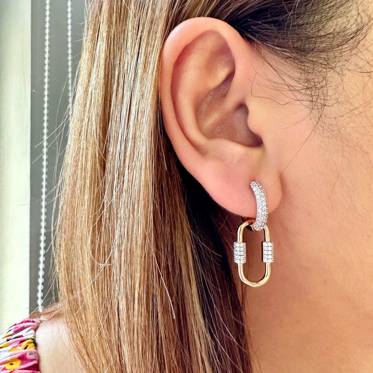 Detachable Carabiner Link Earrings