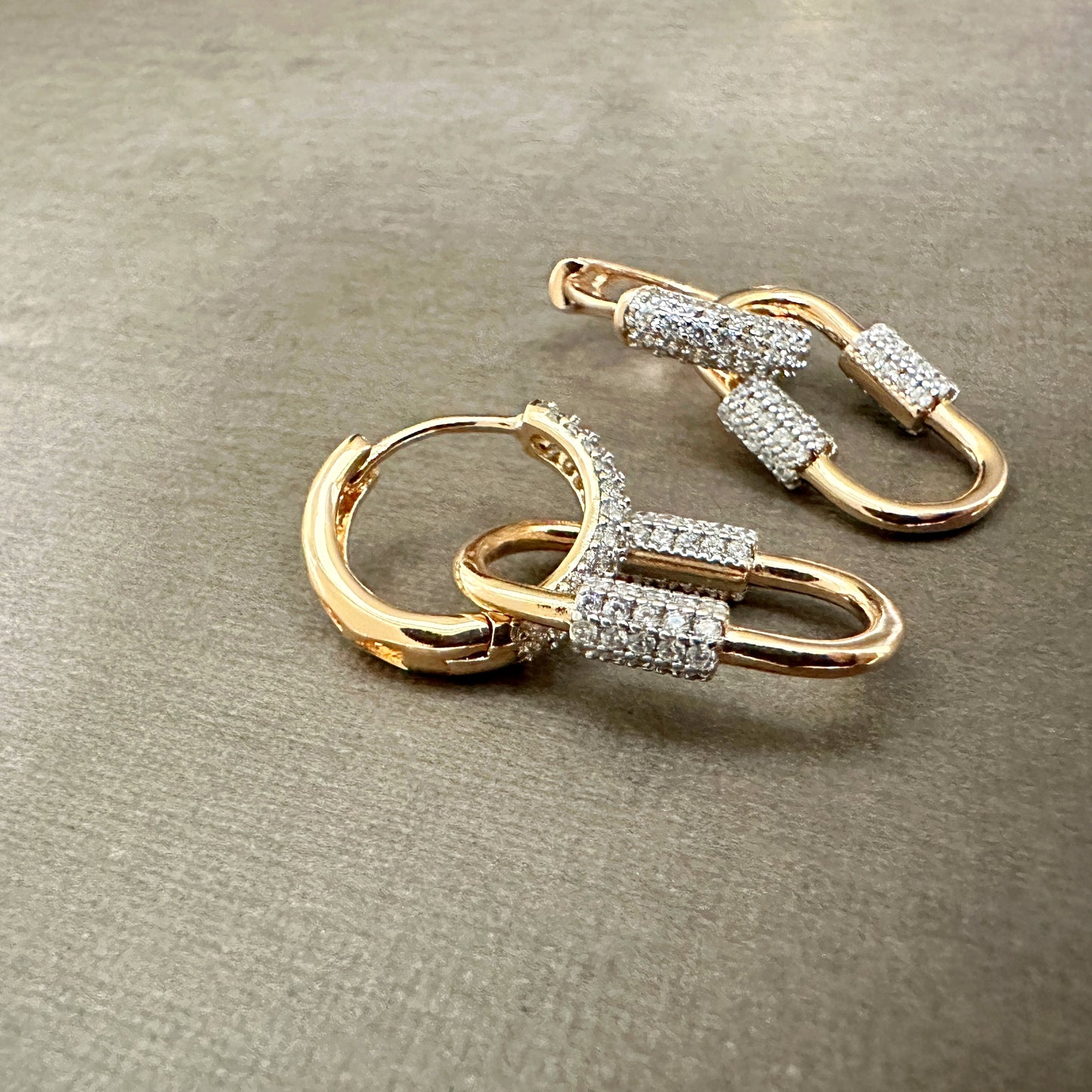 Detachable Carabiner Link Earrings