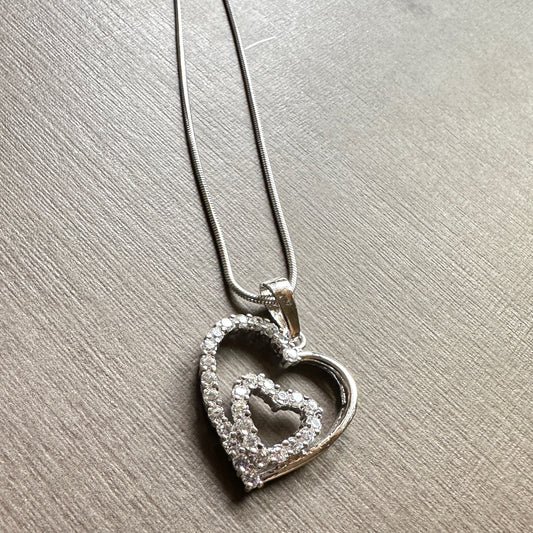 Heart On Heart Necklace