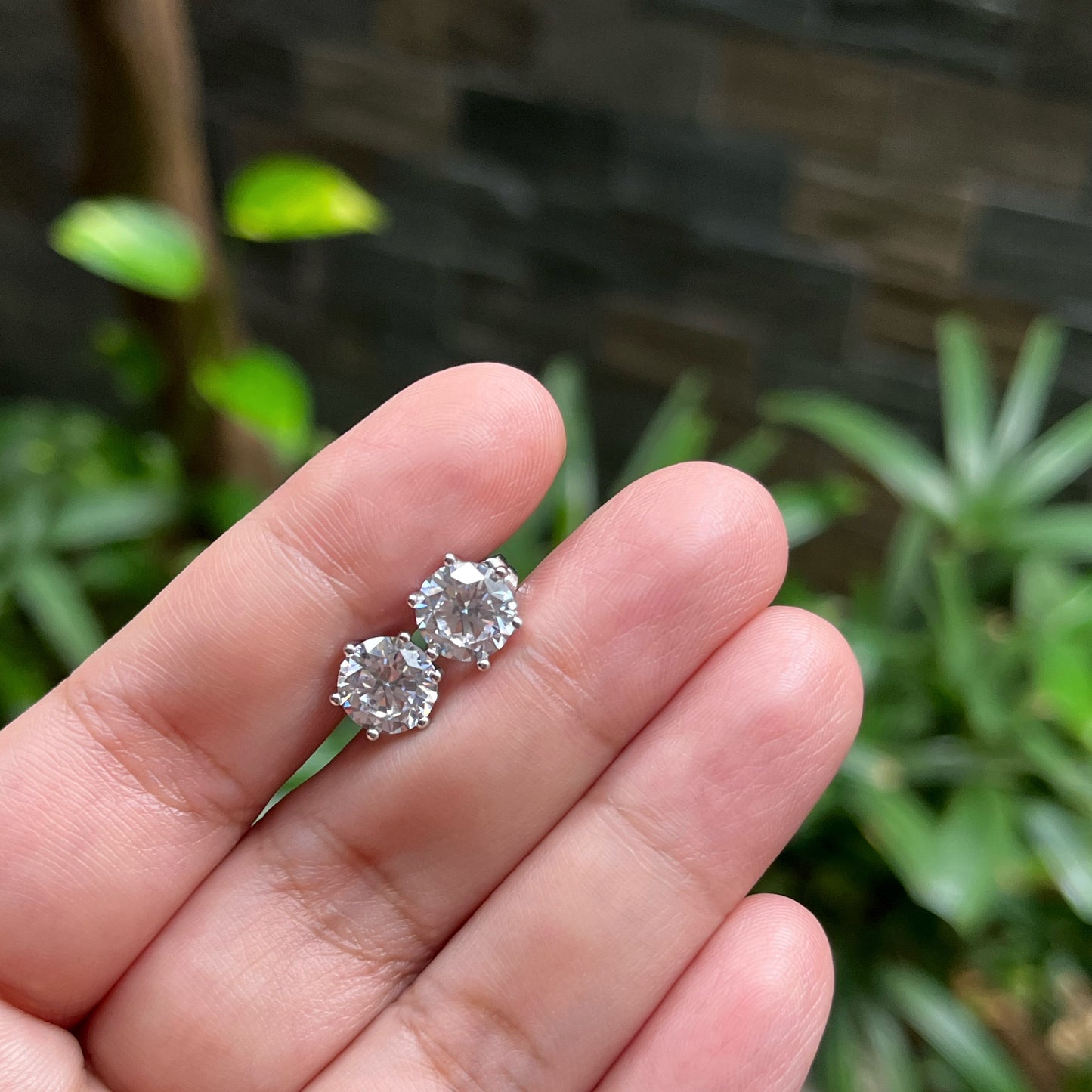 Classic Round Cut CZ Earrings