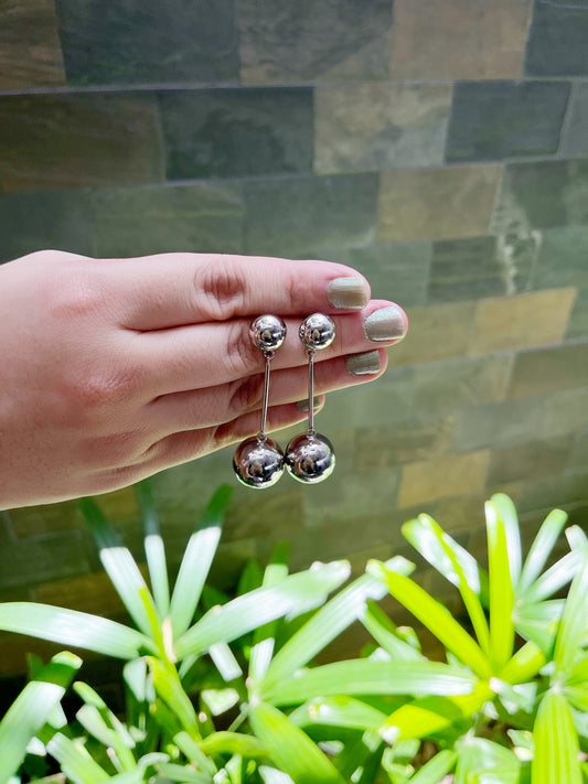 Solid Sphere Drop Earrings