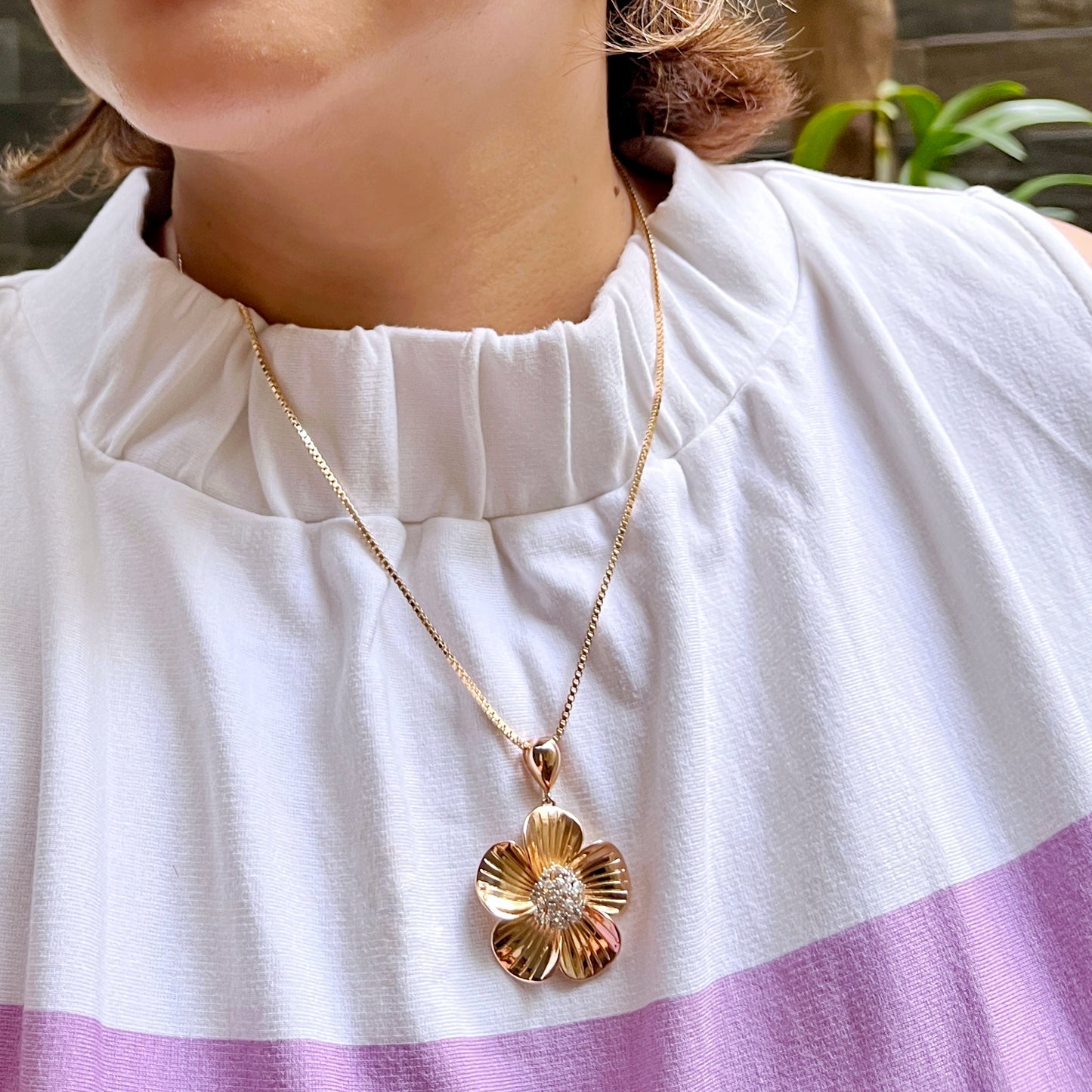Statement Flower Earrings & Necklace Set