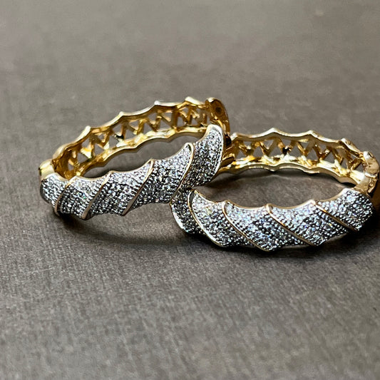 Chunky Twist with Micro Pavé Hoop Earrings