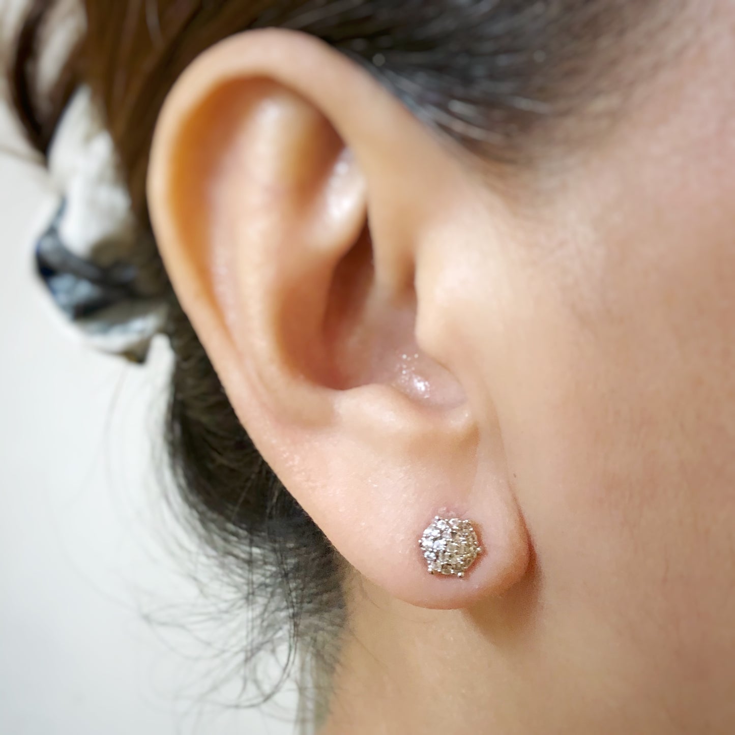 Two-Way Baguette & Micro Stones Stud Earrings