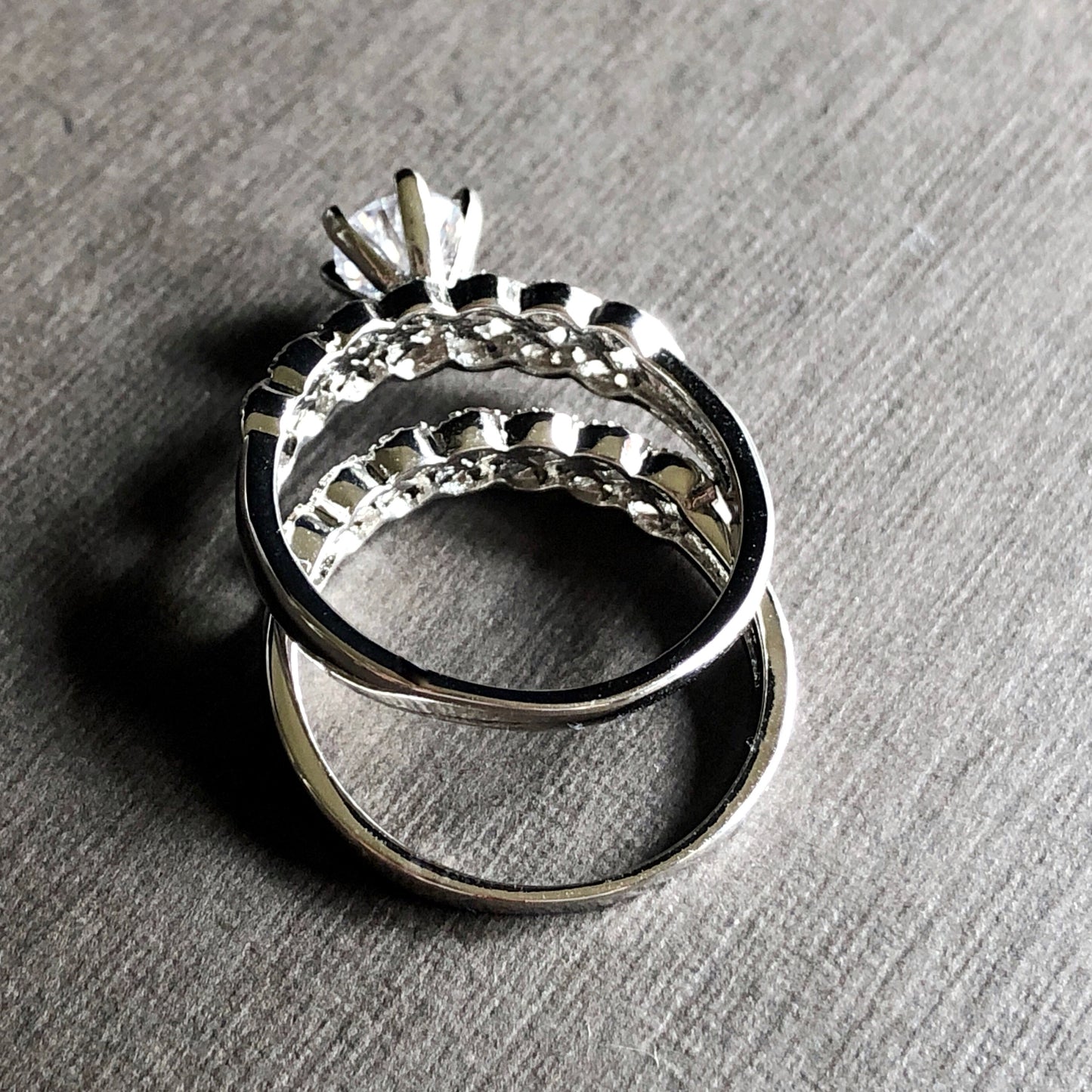 Braided Double Band Tiffany Style Ring