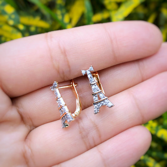 The Eiffel Loop-back Earrings