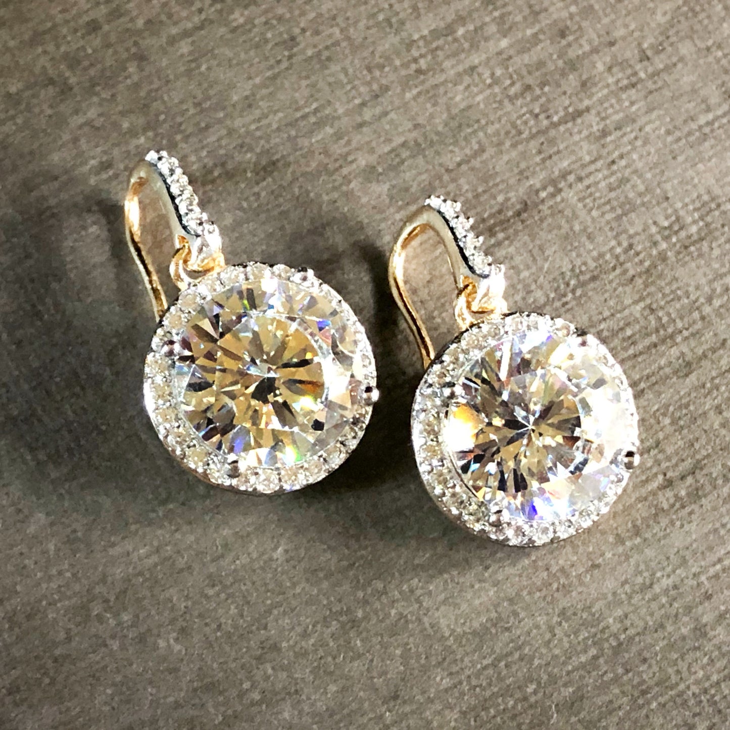 Classic Round Cut Drop Earrings