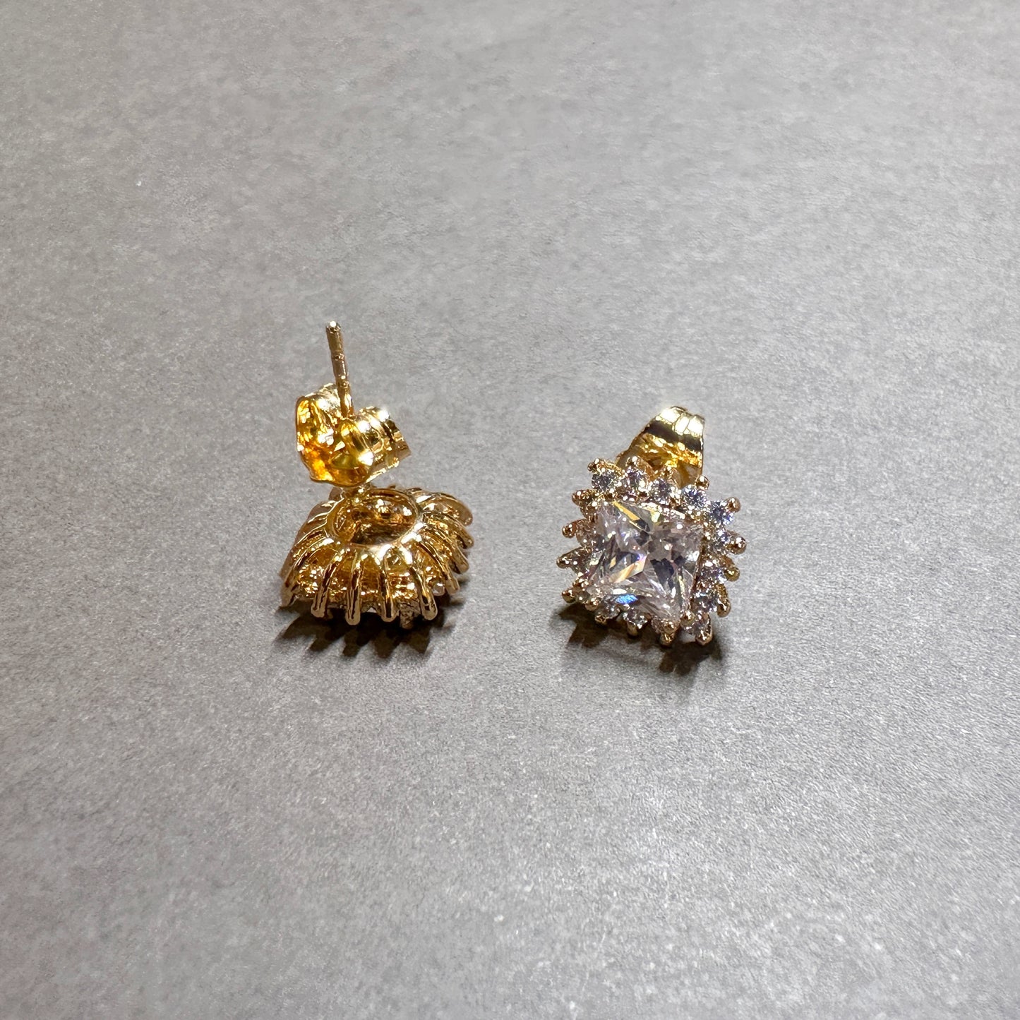 Radiant as the Sun Princess Cut Earrings