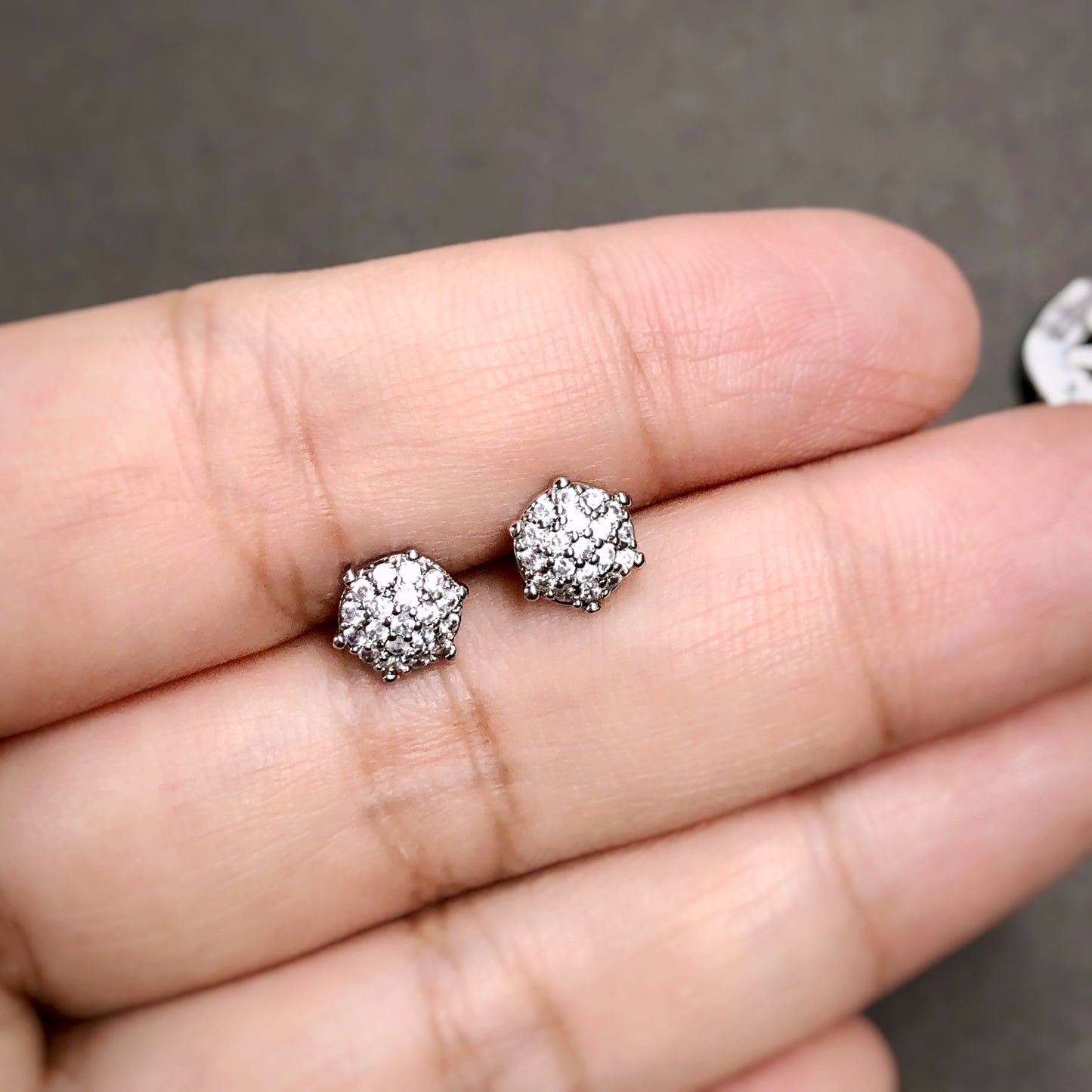 Two-Way Baguette & Micro Stones Stud Earrings