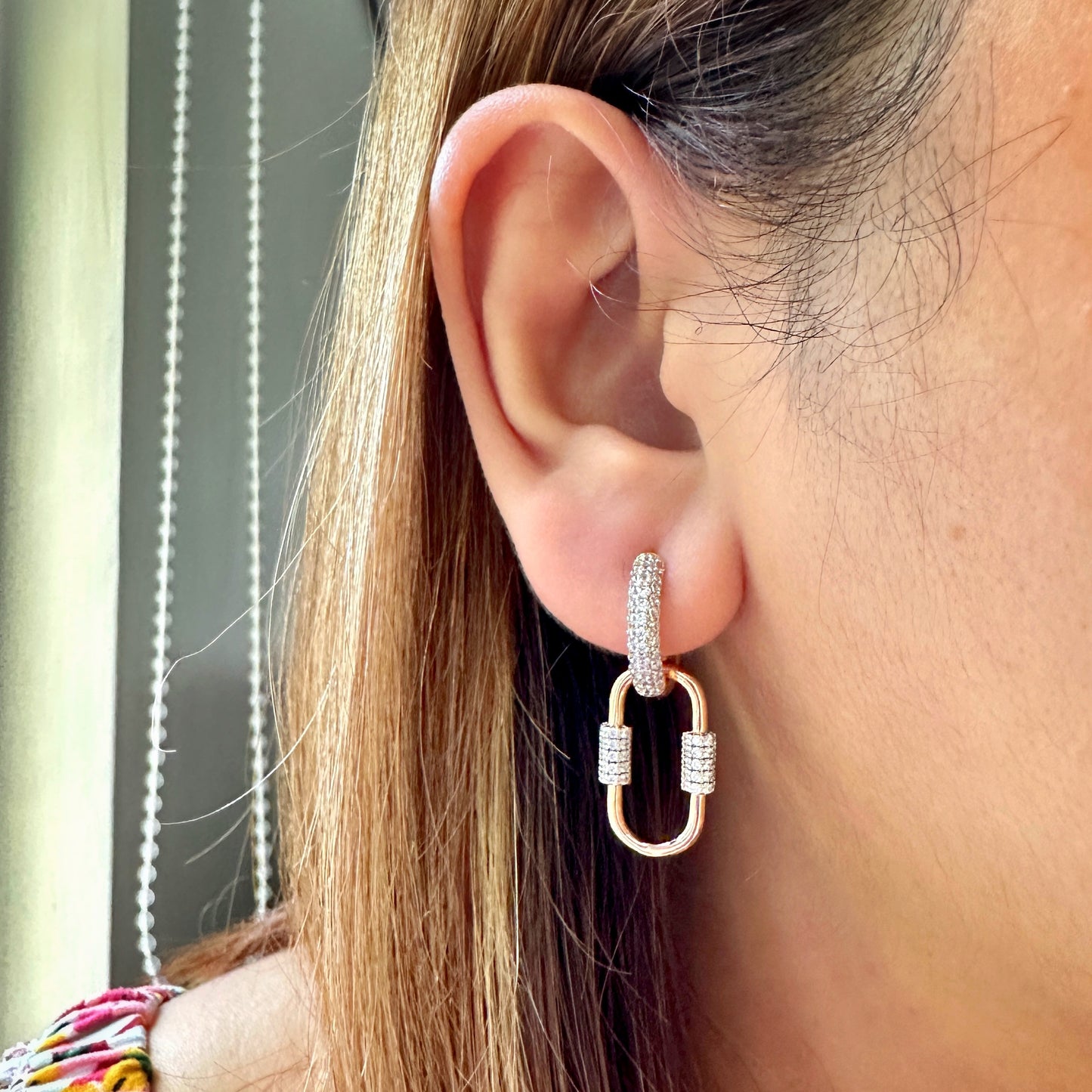 Detachable Carabiner Link Earrings