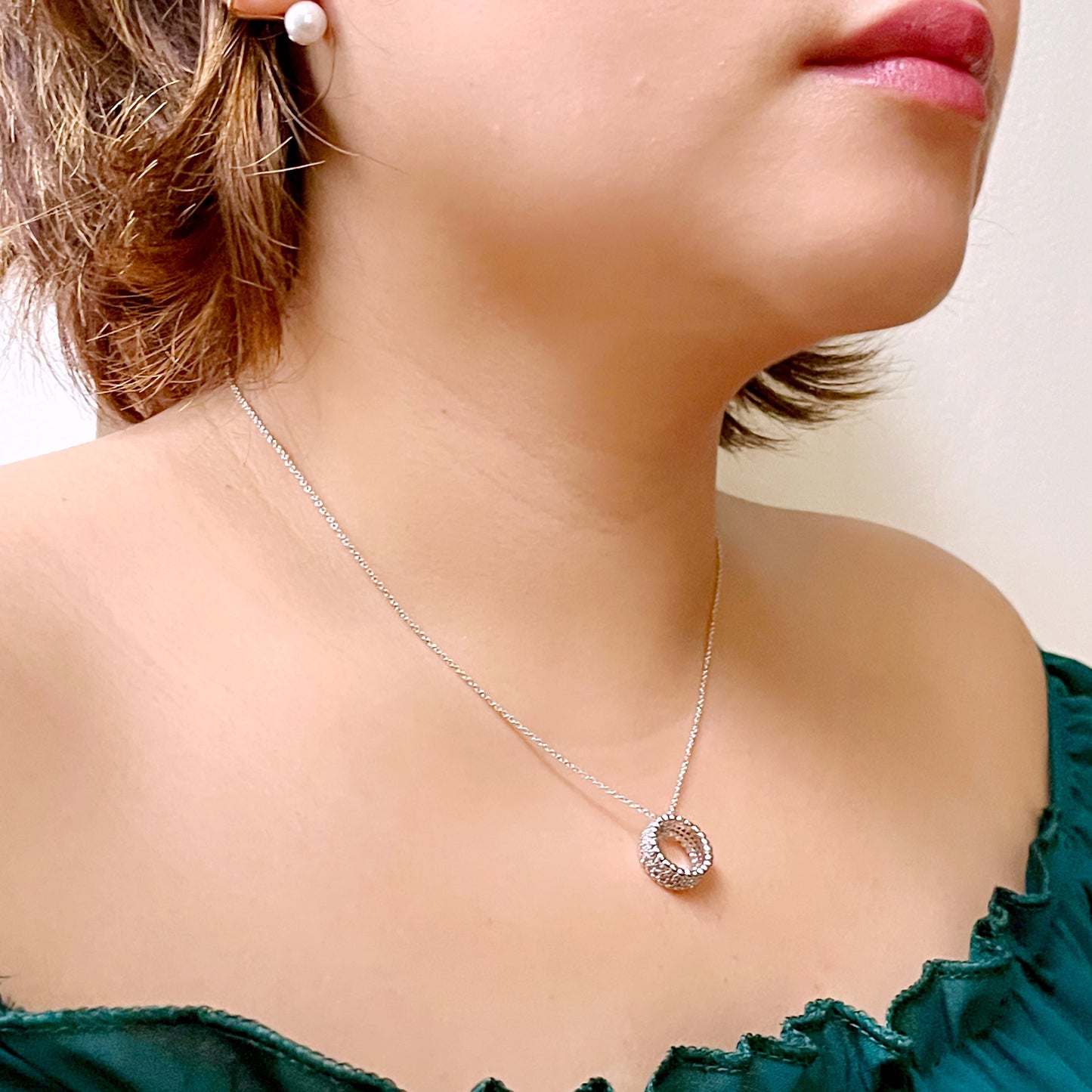 Little Ring Pendant Necklace