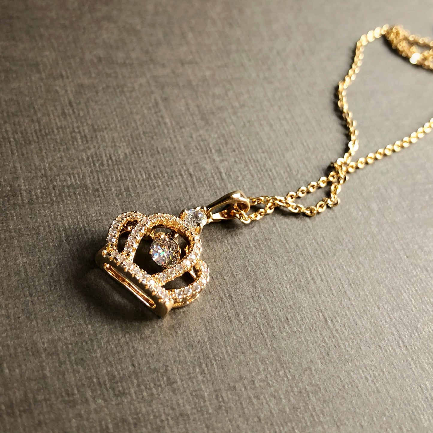 Crown Jewel in Gold Tone