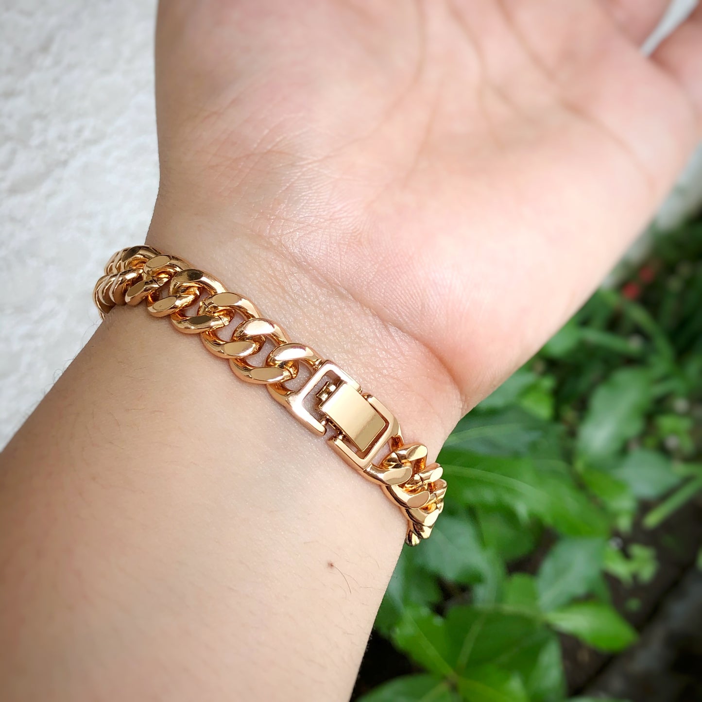 Bling Chain Bracelet Encrusted With Micro Stones