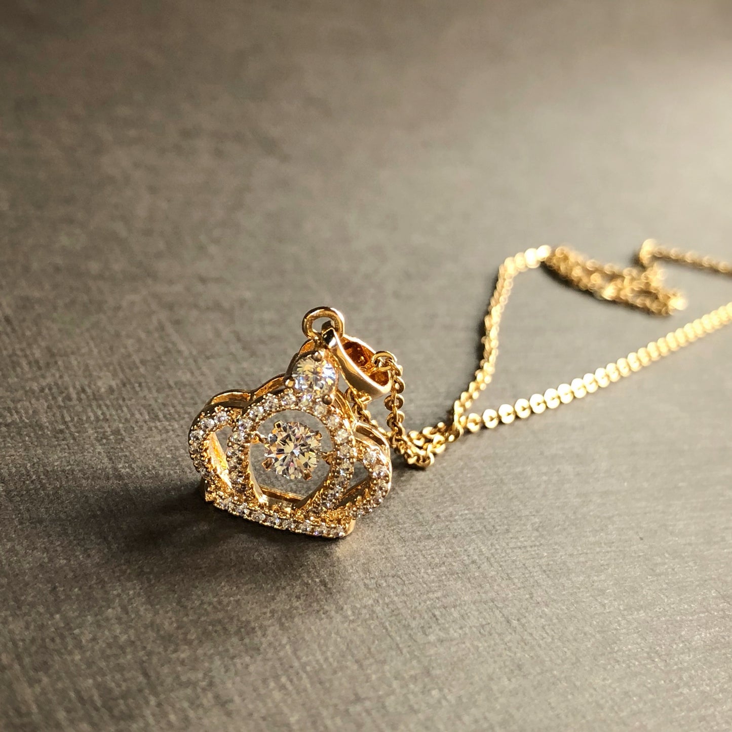 Crown Jewel in Gold Tone