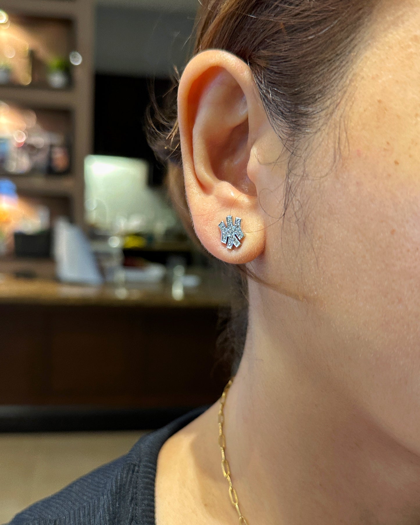 NY Sparkle Stud Earrings