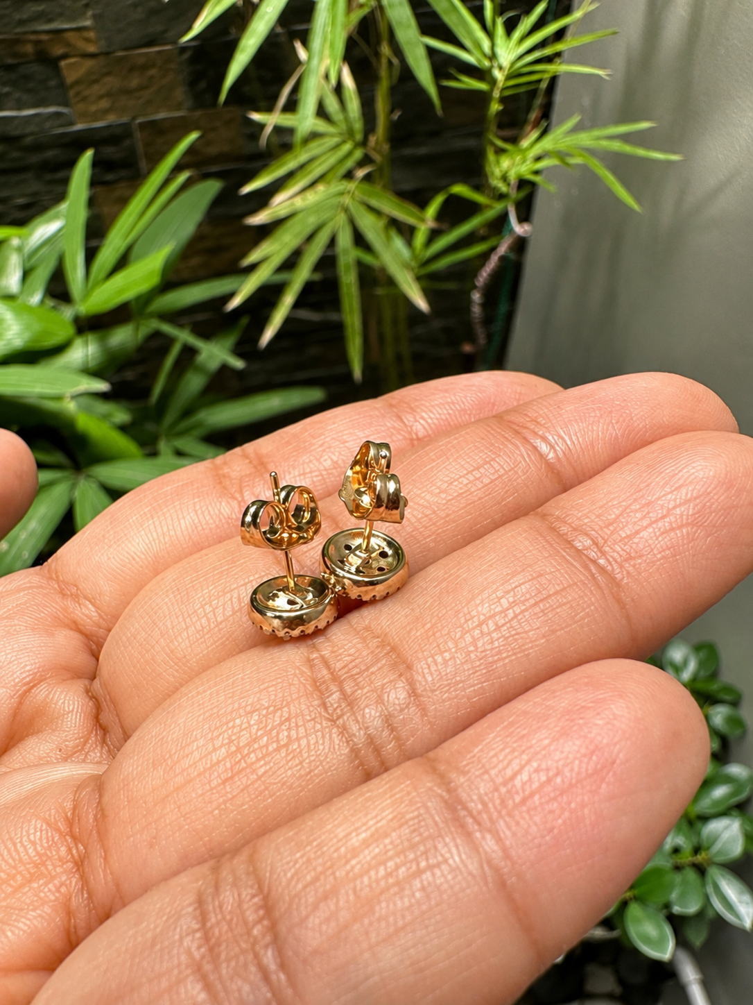 Classic Pavé Cluster Stud Earrings | Premium Zirconia Round Stud Earrings