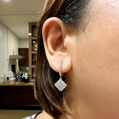 Royal Drop Earrings in Two-Tone