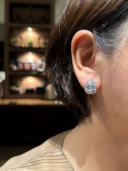 Classic Glam Emerald-Cut Statement Stud Earrings