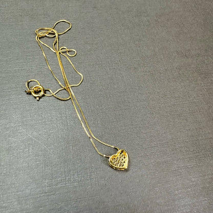 Mini Heart with Micro CZ Stones Necklace