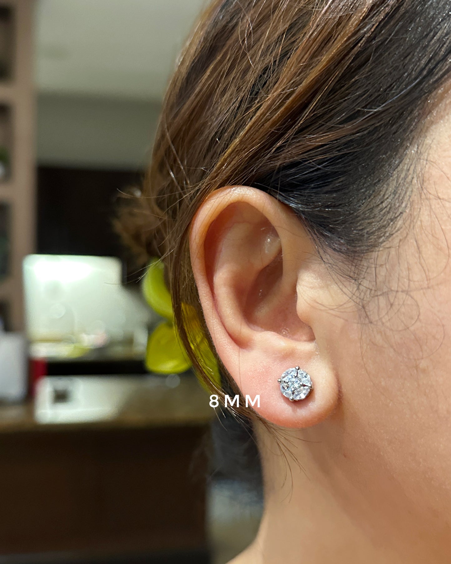 Classic Marquise Illusion Stud Earrings | 9mm | Premium Zirconia