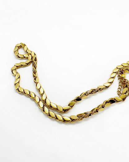 Marquise Link Chain Necklace – 18K Gold Dipped Stainless Steel