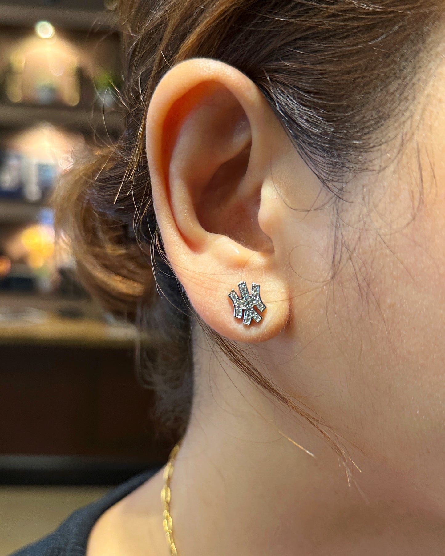 NY Sparkle Stud Earrings