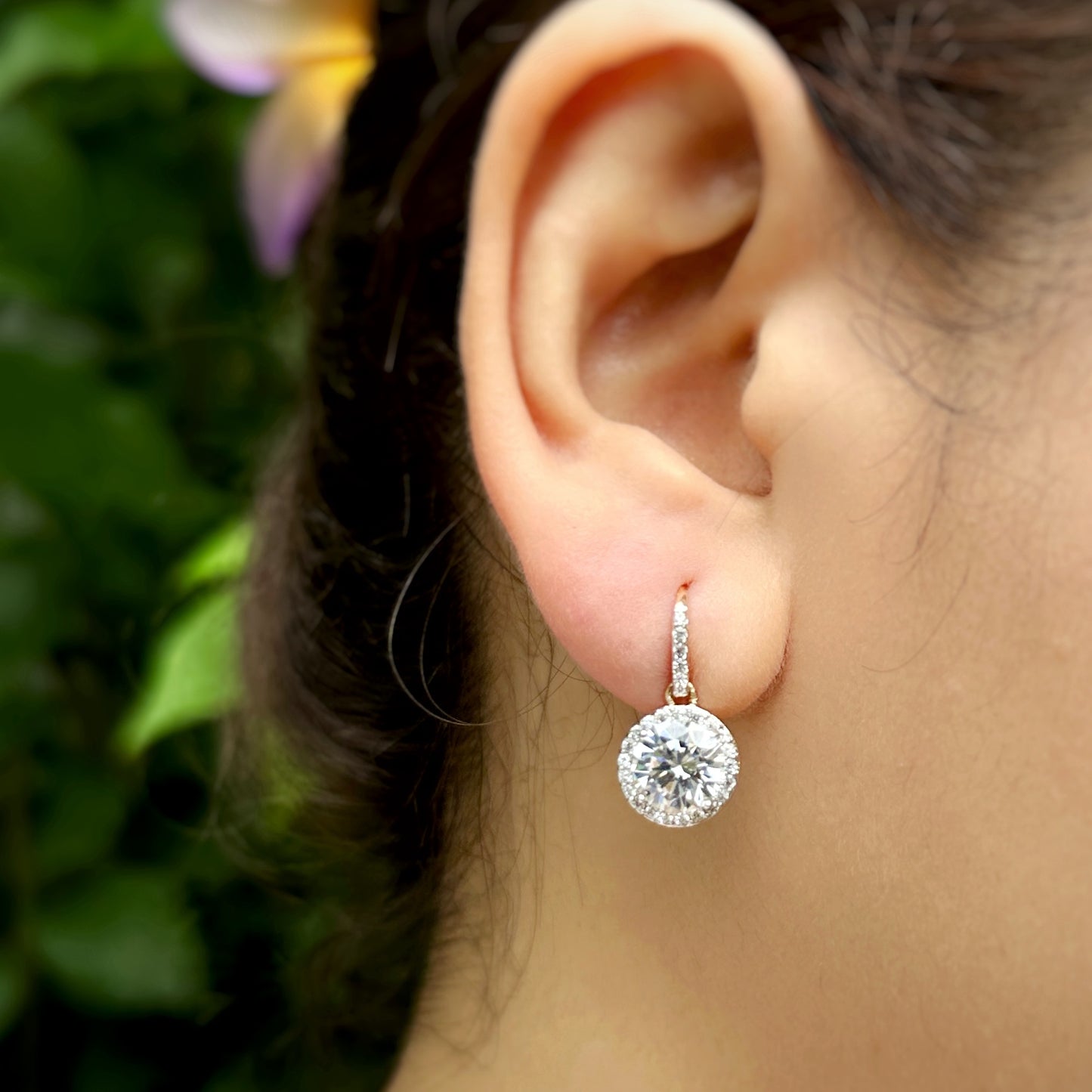 Classic Round Cut Drop Earrings