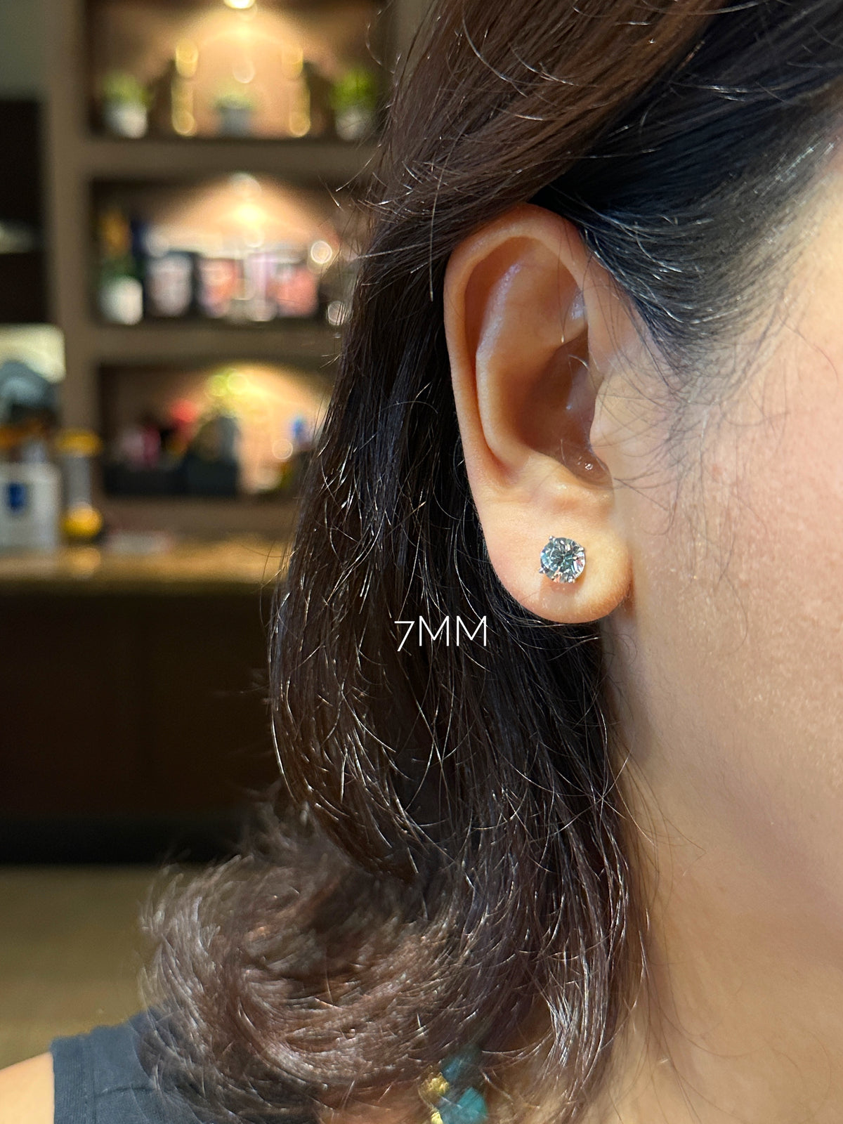 Classic Round Cut Brilliant Zirconia Stud Earrings