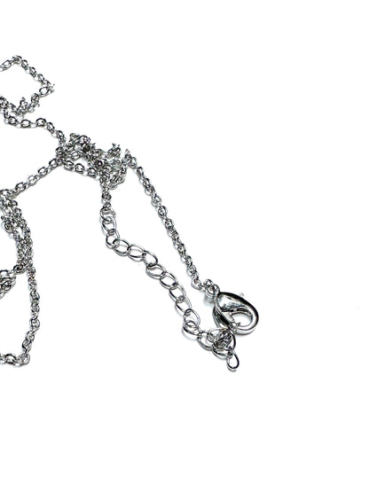 Curved Baguette Bar Necklace