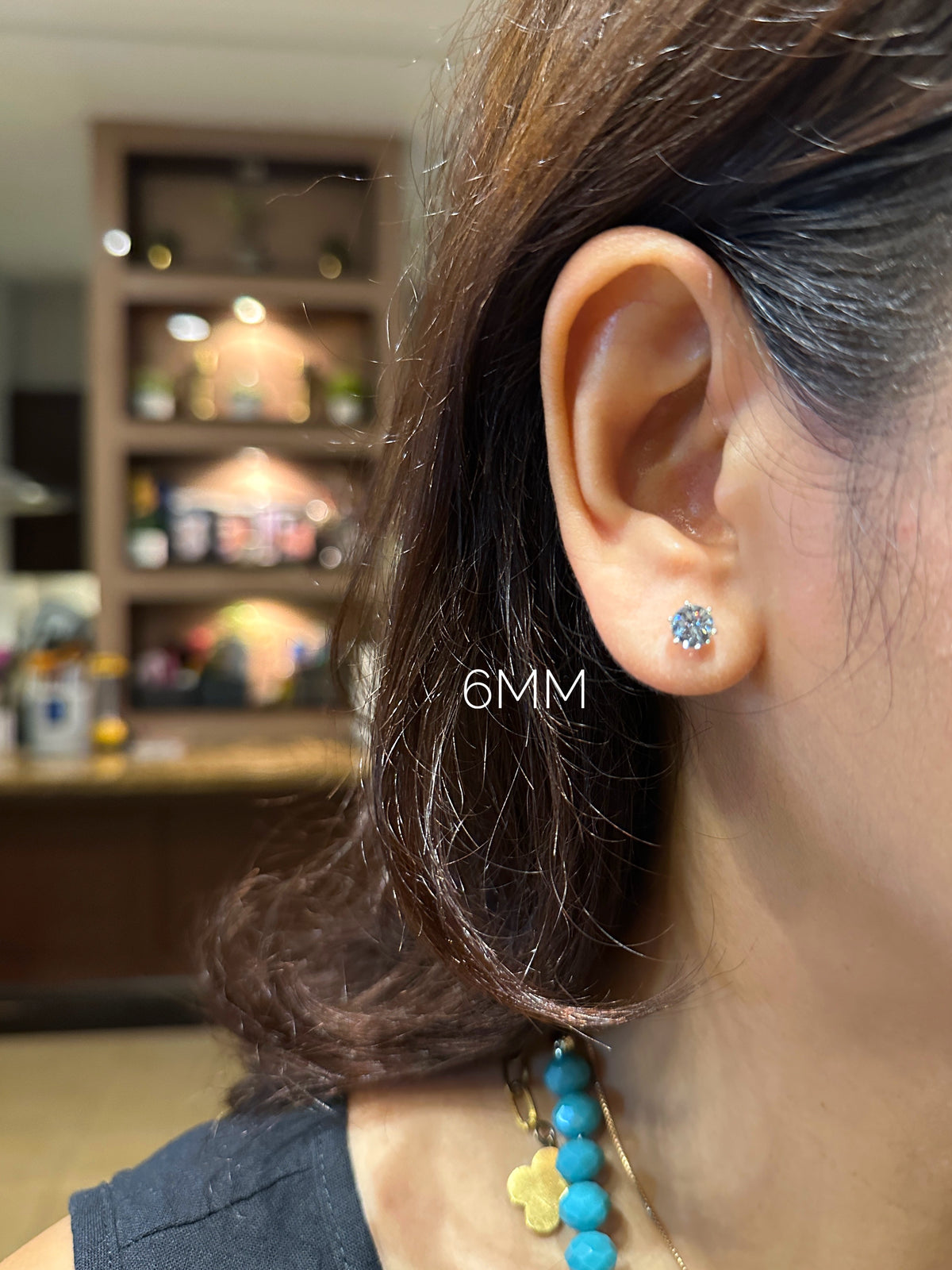 Classic Round Cut Brilliant Zirconia Stud Earrings