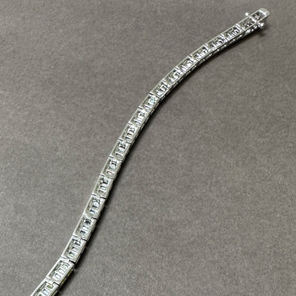 Diamond-Glow Double-Clasp Tennis Bracelet