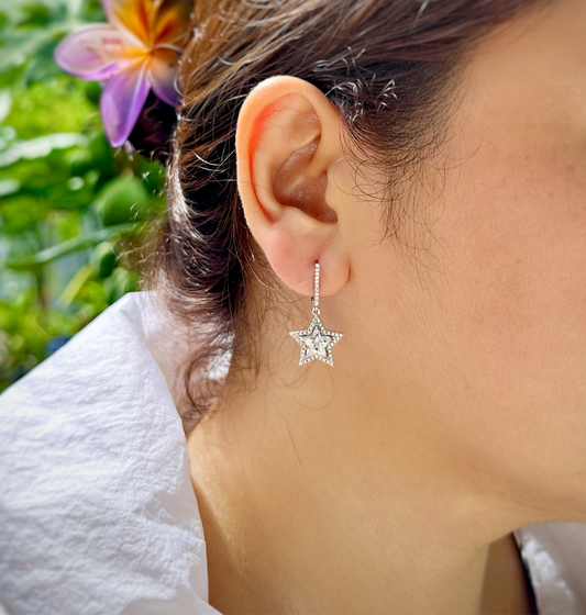 Stellar Star Drop Earrings