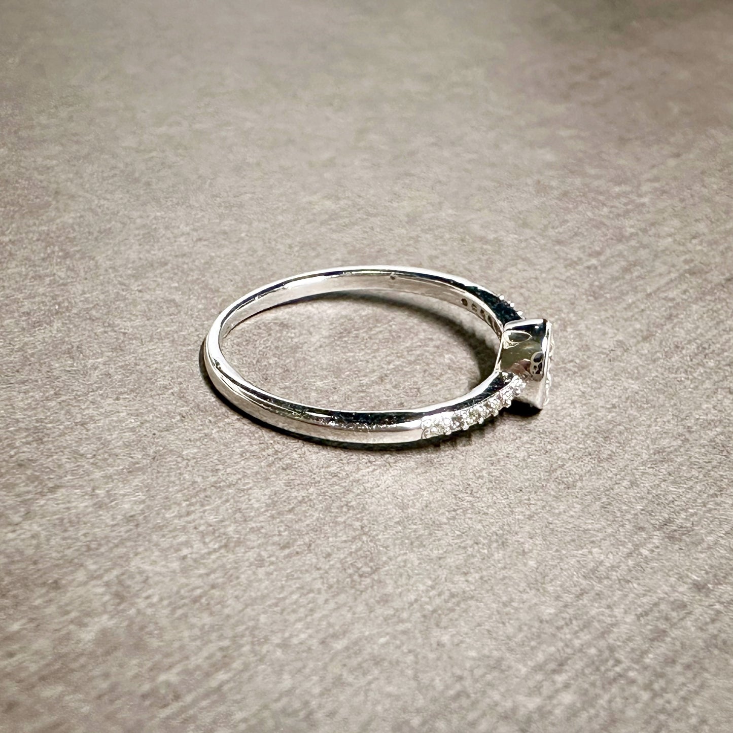 One Stone Bezel-Set Ring