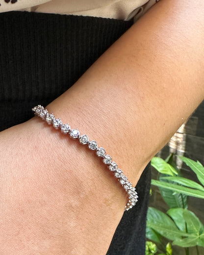 The Mirage Tennis Bracelet Premium-grade Zirconia Stones