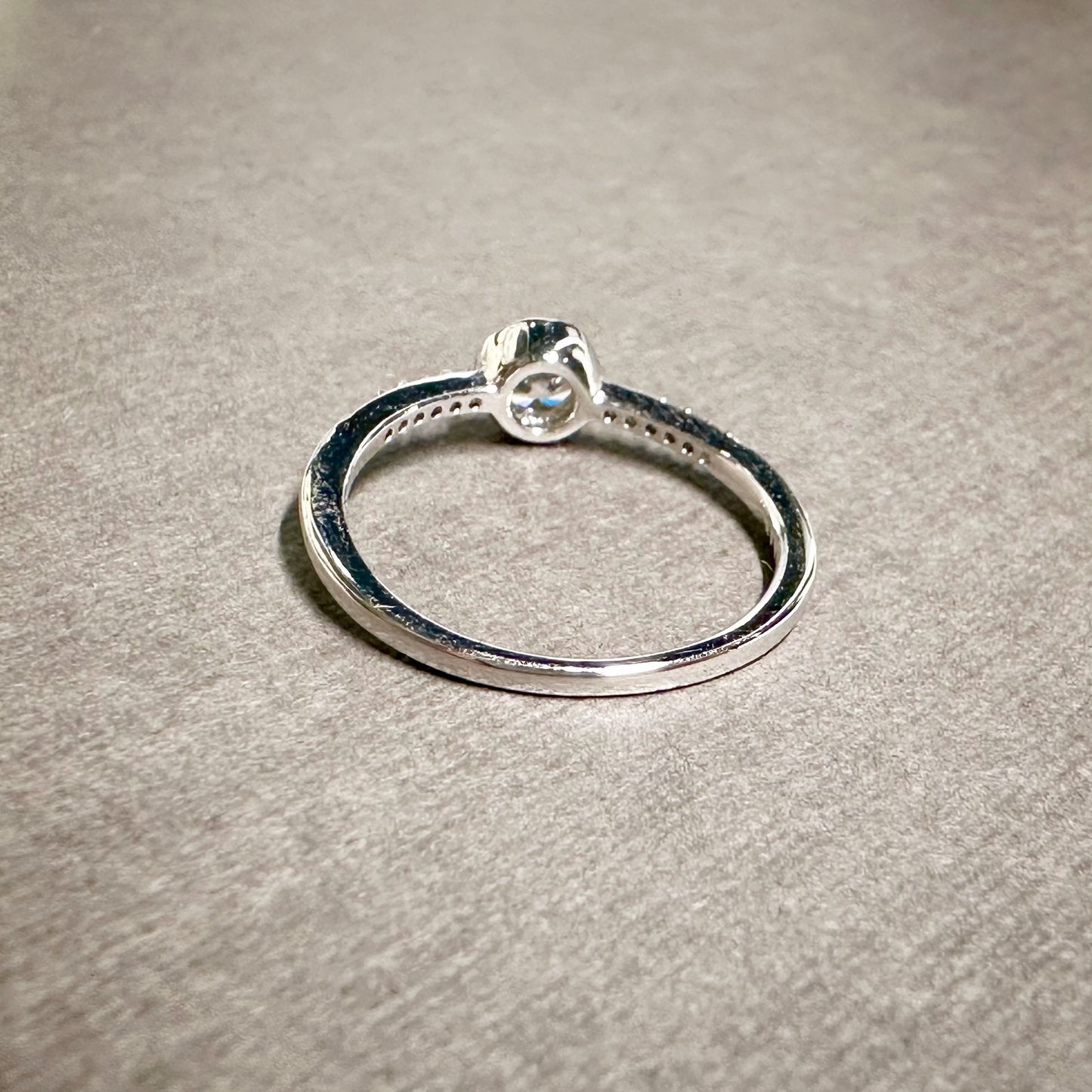 One Stone Bezel-Set Ring